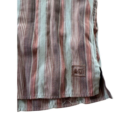REI Co-op Men's X Large Striped Button Up Shirt Casual Outdoorsy Summer Retro - Picture 6 of 6